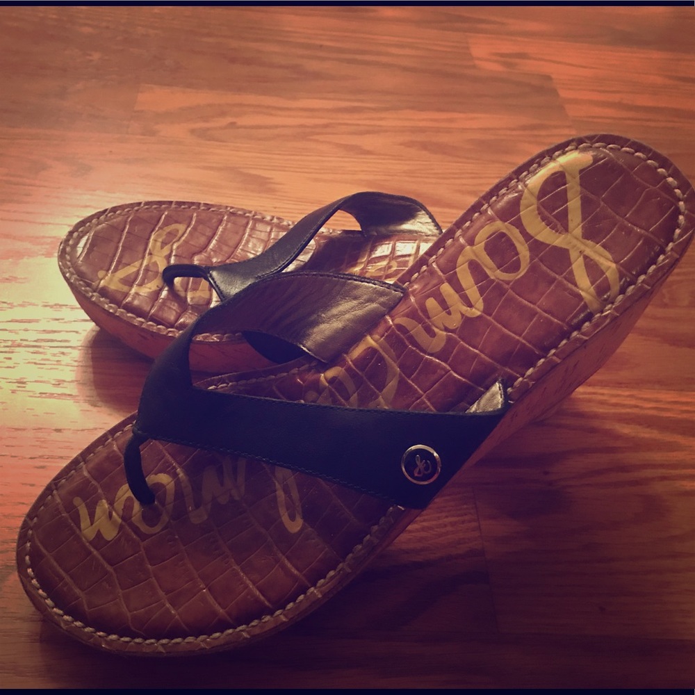 Sam Edelman Black Wedges
